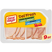 Oscar Mayer Deli Fresh Oven Roasted Turkey Breast & Smoked Uncured Ham Sliced Lunch Meat - Variety Pack