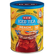 H-E-B Sugar Sweetened Iced Tea Mix - Peach