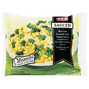 H-E-B Frozen Steamable Rice & Broccoli in Cheese Sauce