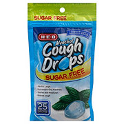 H-E-B Sugar Free Cough Drops – Menthol