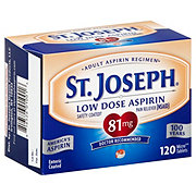 St. Joseph Pain Reliever Aspirin 81 mg Enteric Coated Tablets