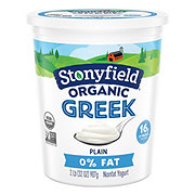 Stonyfield Organic Plain Nonfat Greek Yogurt