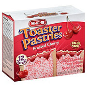 H-E-B Frosted Cherry Toaster Pastries - Value Pack