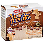 H-E-B Frosted Brown Sugar Cinnamon Toaster Pastries - Value Pack