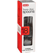 H-E-B Plastic Texas-Size Spoons - Clear