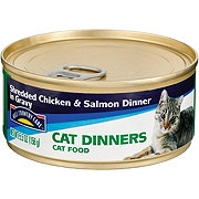 Hill Country Fare Cat Dinners Shredded Chicken & Salmon Dinner in Gravy Cat Food