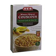 H-E-B Whole Wheat Roasted Garlic & Olive Oil Couscous