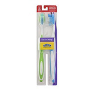 Hill Country Essentials Clean and Massage Medium Toothbrushes - Colors May Vary