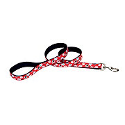 Coastal Pet Products Pet Attire 1 Inch Leash with Red Paws Ribbon