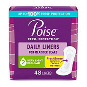 Poise Daily Incontinence Regular Panty Liners - Very Light