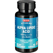 H-E-B Vitamins Alpha Lipoic Acid Capsules -  600 mg