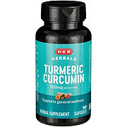 H-E-B Herbals Turmeric Curcumin Capsules - 500 mg