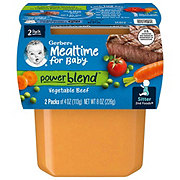 Gerber Mealtime for Baby Powerblend 2nd Foods - Vegetable & Beef