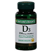 Nature's Bounty Vitamin D3 Softgels - 250 mcg