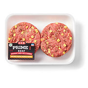 H-E-B Prime 1 Beef Burger Patties - Bacon Cheddar