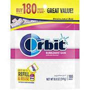 Orbit Sugarfree Chewing Gum Value Pack Bag - Bubblemint