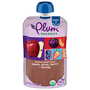 Plum Organics Baby Food Pouch - Apple Plum Berry & Barley