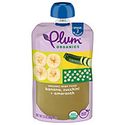 Plum Organics Baby Food Pouch - Banana Zucchini & Amaranth