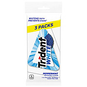 Trident White Sugar Free Gum - Peppermint, 3 Pk