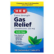 H-E-B Extra Strength Gas Relief Peppermint Chewable Tablets