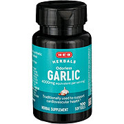 H-E-B Herbals Odorless Garlic Softgels - 4,000 mg