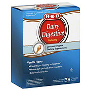 HEB Dairy Digestive Fast Acting Chewable Tablets - Vanilla