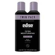 Edge Extra Moisturizing Shave Gel With Vitamin E, Twin Pack