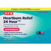 H-E-B Heartburn Relief 24 Hour Acid Reducer 15 mg Capsules