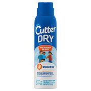 Cutter Dry Insect Repellent Unscented Aerosol Spray With 10 Percent DEET