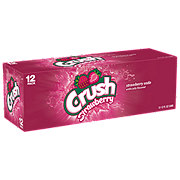 Crush Strawberry Soda 12 oz Cans