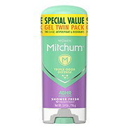 Mitchum For Women Power Shower Fresh Anti-Perspirant & Deodorant Gel Twin Pack