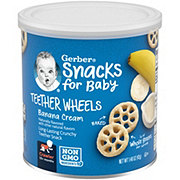 Gerber Snacks for Baby Teether Wheels - Banana Cream