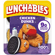 Lunchables Snack Kit Tray - Chicken Dunks with Chocolate Creme Cookies