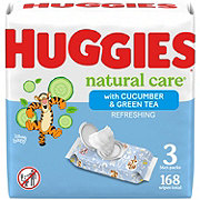 Huggies Natural Care Cucumber & Green Tea Baby Wipes 3 Pk