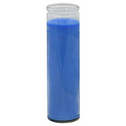 Brilux Clear Glass Candle - Blue Wax