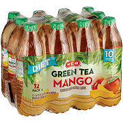 H-E-B Diet Mango Green Tea 12 pk Bottles