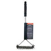 Pork Barrel BBQ Grill Brush and Scraper - Safe Stainless Steel Woven Wire  Heavy Duty Grill Accessories