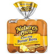 Nature's Own Sliced Hot Dog Butter Buns