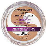 Covergirl Simply Ageless Wrinkle Defying Foundation 220 Creamy Natural