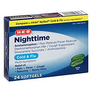 H-E-B Nighttime Cold & Flu Softgels