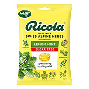 Ricola Sugar Free Throat Drops - Lemon Mint