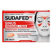 Sudafed PE Sinus Pressure + Pain Tablets