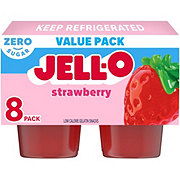 Jell-O Zero Sugar Strawberry Gelatin Snacks Value Pack