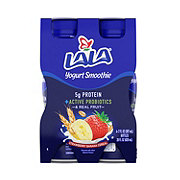 LALA Strawberry Banana Cereal Yogurt Smoothie 7 oz Bottles