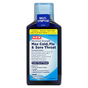 H-E-B Maximum Strength Cold Flu & Sore Throat Liquid
