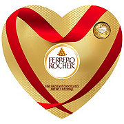 Ferrero Rocher Fine Hazelnut Chocolates Valentine's Heart Gift Box, 16 pc