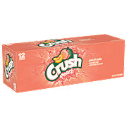 Crush Peach Soda 12 oz Cans