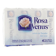 Rosa Venus White Bar Soap 4 pk