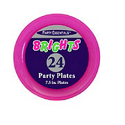 Party Essentials Brights Neon Plates, Assorted Colors