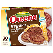 Owens Frozen Pork Sausage Patties - Regular